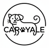 LOGO QUE SE LLAME CAROYALE BASADO EN MASCOTAS EN BLANCO Y NEGRO QUE SEA LINDO Y SIMPLE